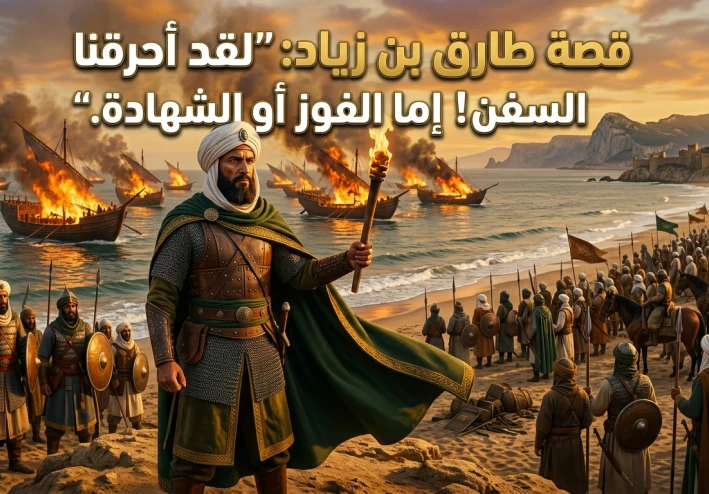 "عبور المستحيل: طارق بن زياد وفجر الأندلس"