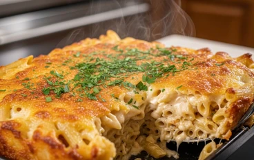 فن اعداد طبق المكرونه بالبشاميل 