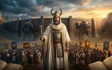قصة ذو القرنين… القائد العادل ورحلة القوة والإيمان 💪✨