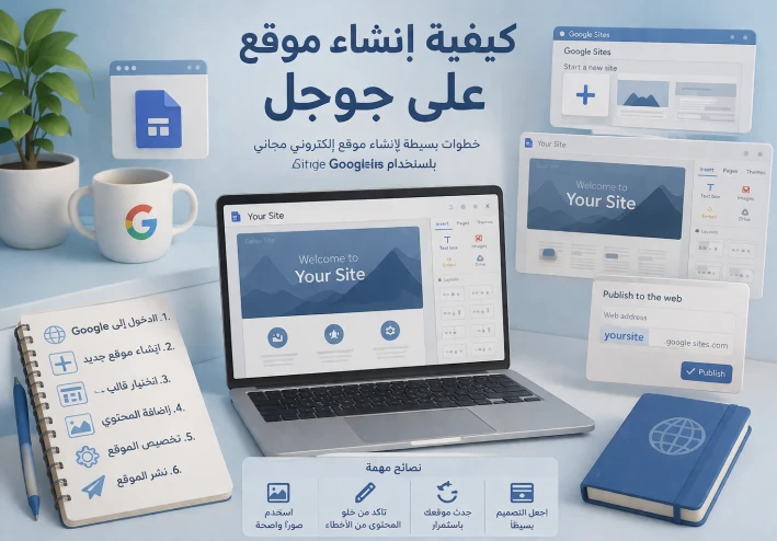 كيفية إنشاء موقع على جوجل خطوة بخطوة