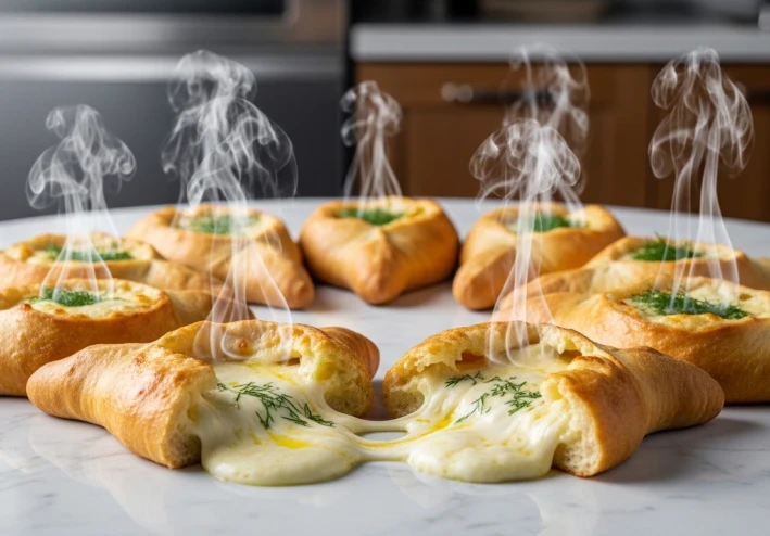 فطائر الجبنة الهشة في الفرن