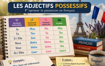 تعلم صفات الملكية في الفرنسية بسهولة: شرح مبسط مع أمثلة عملية