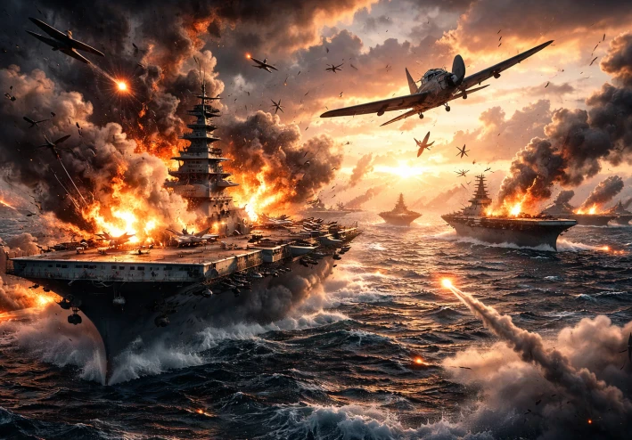 معركة ميدواي كيف خسرت اليابان الحرب في 4 أيام فقط