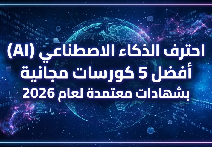 طريقك لاحتراف الذكاء الاصطناعي مجاناً في 2026: أفضل 5 كنوز من جوجل ومايكروسوفت (بشهادات معتمدة)
