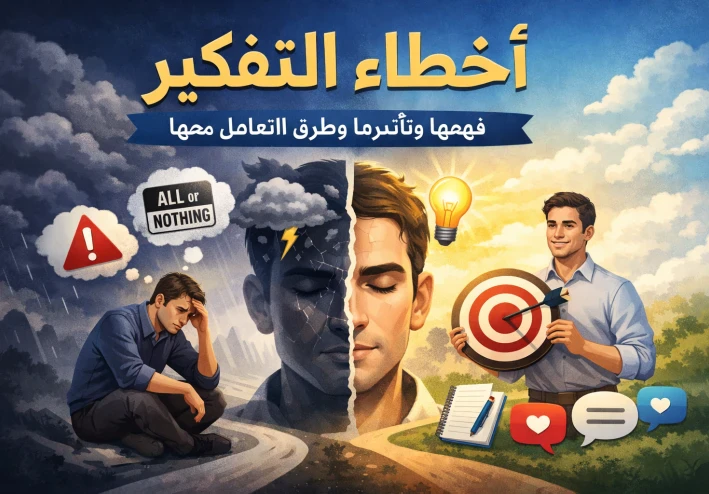 أخطاء التفكير: فهمها وتأثيرها وطرق التعامل معها