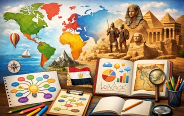 تحميل إنفوجرافيك الدراسات الاجتماعية أولى إعدادي ترم تاني 2026 PDF – مراجعة بالصور والخرائط الذهنية لن يخرج عنها الامتحان