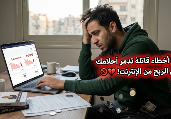 🚫 10 أخطاء قاتلة تجعلك تفشل في الربح من الإنترنت... هل أنت منهم؟ 🤔💸