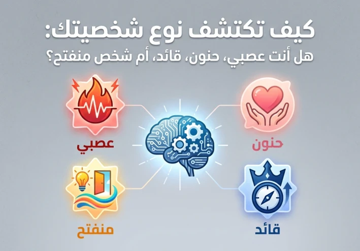 كيف تكتشف نوع شخصيتك: هل أنت عصبي، حنون، قائد، أم شخص منفتح؟