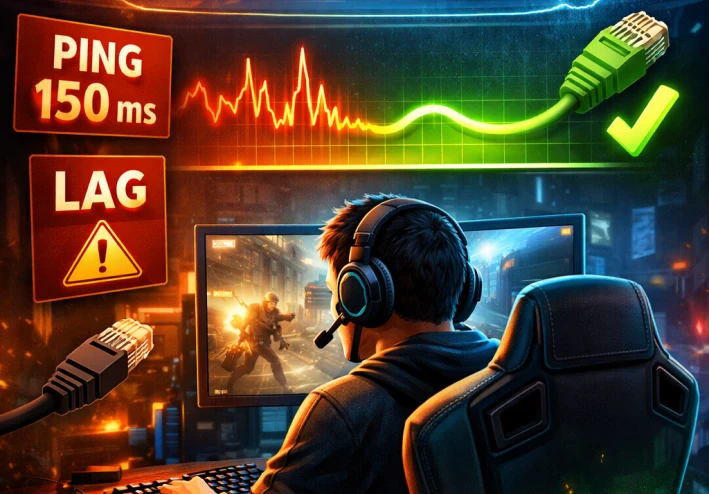 أفضل طرق تقليل البنج في الألعاب أونلاين 2026 (حل نهائي لمشكلة اللاج)