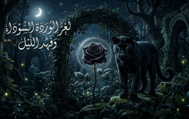 لغز الوردة السوداء وفهد الليل 🖤🌹