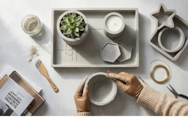 🧱 شغل الكونكريت من المنزل: مشروع بسيط بخطوات عملية للربح