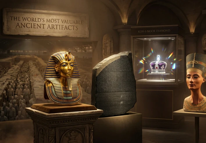 أغلى 5 كنوز في تاريخ البشرية: آثار لا تُقدّر بثمن