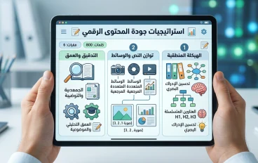 استراتيجيات جودة المحتوى الرقمي: معايير الهيكلة والموضوعية 📝✨