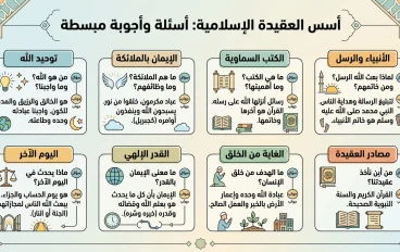 اهم المفاهيم والأسئله التى يسأل عنها الجميع فى العقيدة الاسلاميه 