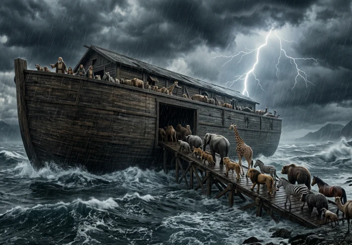 قصة سيدنا نوح عليه السلام كاملة بالتفصيل: دعوة 950 سنة والطوفان العظيم وسفينة النجاة