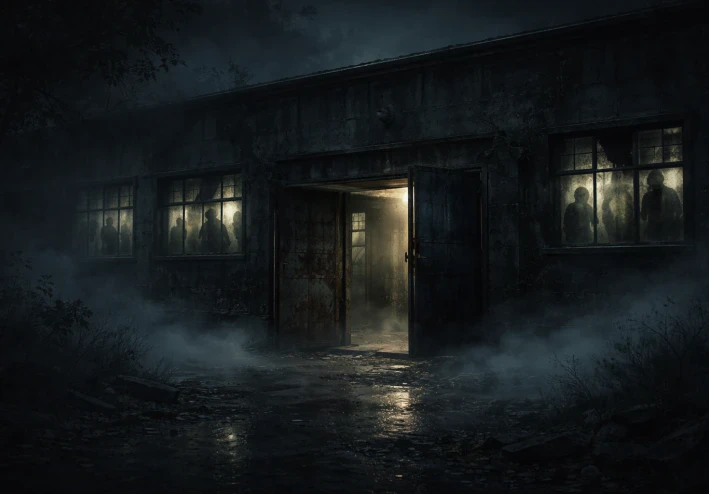 مشرحة حلوان… حيث لا يموت الصمت 🏚️🌫️