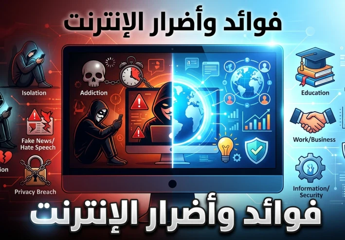 الإنترنت بين التمكين والتقييد: كشفٌ عميق لفوائده الخفية وأضراره غير المرئية في عصر التحول الرقمي