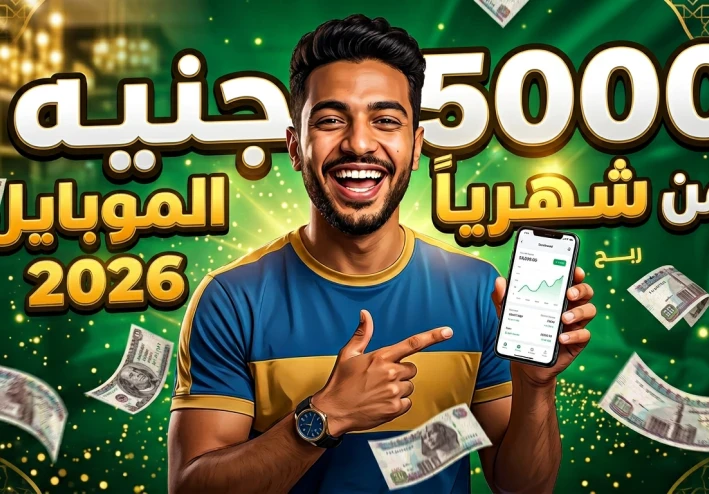 "إزاي تكسب 5000 جنيه شهرياً من الموبايل في 2026 بدون رأس مال.. 7 طرق حقيقية جربتها ناس زيك"