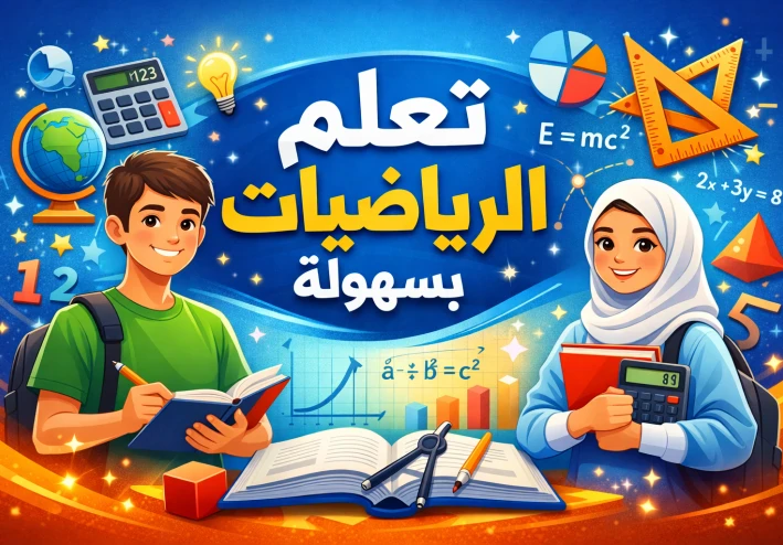 شرح شامل ومبسط في الرياضيات: من الصف الرابع إلى السادس الابتدائي (مع أمثلة ومسائل محلولة)