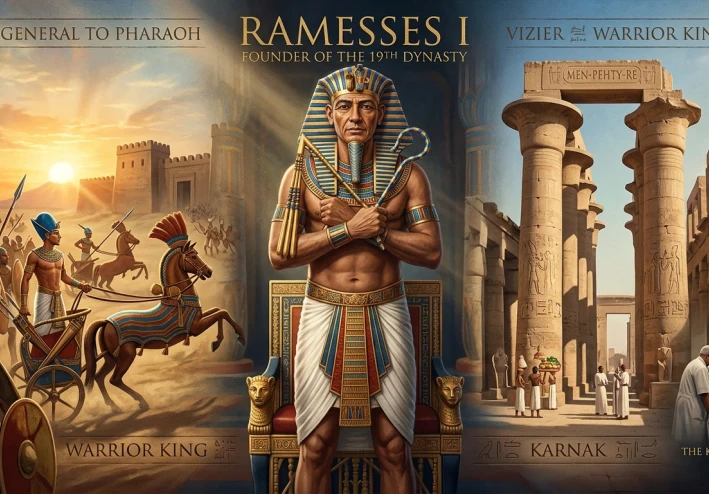 من ساحات القتال إلى عرش الفراعنة: قصة كفاح الملك رمسيس الأول