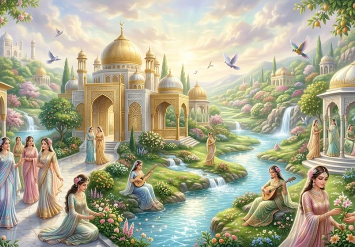 وصف الجنة كما ورد في القرآن والسنة