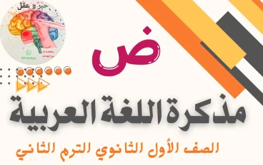 تحميل مراجعة لغة عربية أولى ثانوي ترم تاني 2026 PDF شرح + حل شامل | أقوى مذكرة مراجعة نهائية وأسئلة متوقعة لن يخرج عنها الامتحان