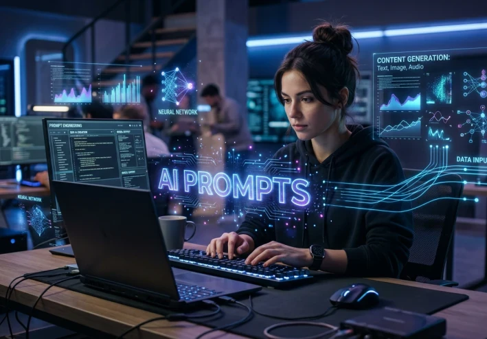 برومبتات الذكاء الاصطناعي: 10 أوامر احترافية جاهزة
