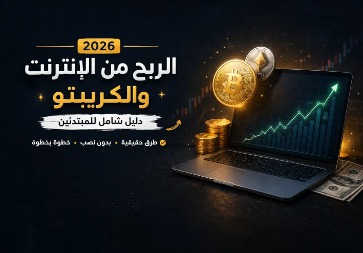 الربح من الإنترنت والكريبتو 2026: أفضل طرق حقيقية للمبتدئين بدون نصب