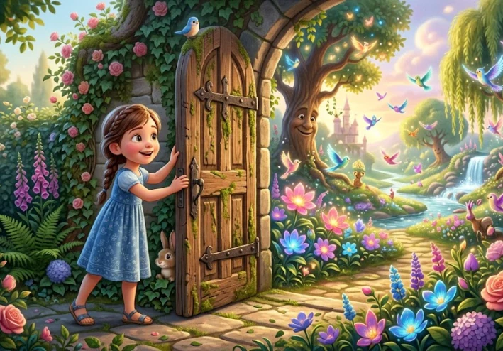 قصة لولو والحديقة السريه