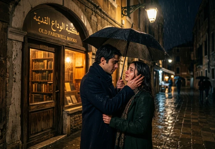 عندما التقينا تحت المطر 🌧👫💘