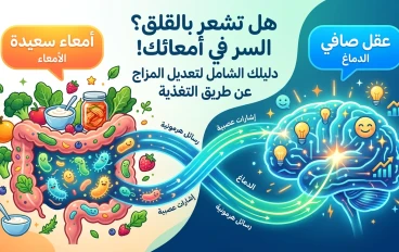 دماغك في بطنك! السر الحقيقي وراء القلق والمزاج السيء (دليل 2026)