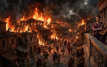 حين احترقت روما: الإمبراطور الذي غنّى فوق الرماد