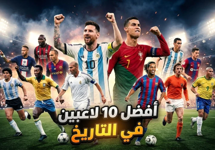 أفضل 10 لاعبين في تاريخ كرة القدم: أساطير صنعت المجد وألهمت العالم