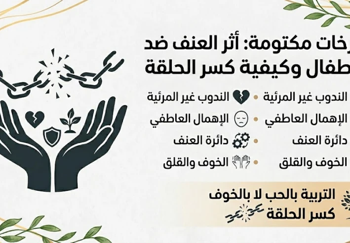 صرخات مكتومة: أثر العنف ضد الأطفال وكيفية كسر الحلقة