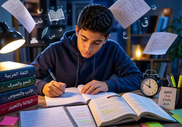تحميل المراجعة النهائية عربي الصف الأول الثانوي الترم الثاني 2026 PDF وأهم الأسئلة المتوقعة