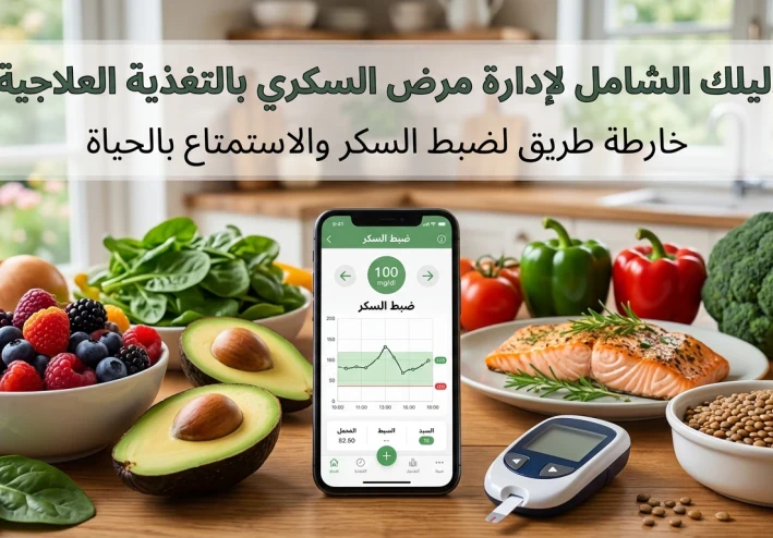 دليلك الشامل لإدارة مرض السكري بالتغذية العلاجية: "خارطة طريق" لضبط السكر والاستمتاع بالحياة