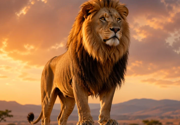 الأسد رمز القوة والشجاعة