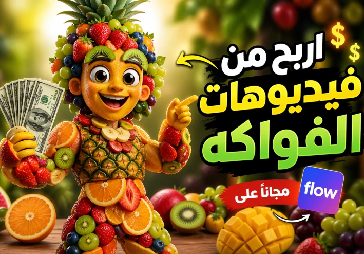 كيف تحقق أرباحًا من فيديوهات الفواكه باستخدام موقع Flow مجانًا ؟