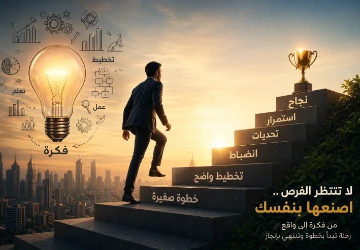 من فكرة إلى واقع: كيف تبني نجاحك بخطوات ثابتة وذكية