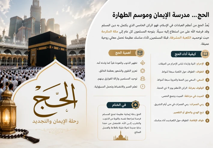 الحج… رحلة الروح إلى الله وتجديد الإيمان