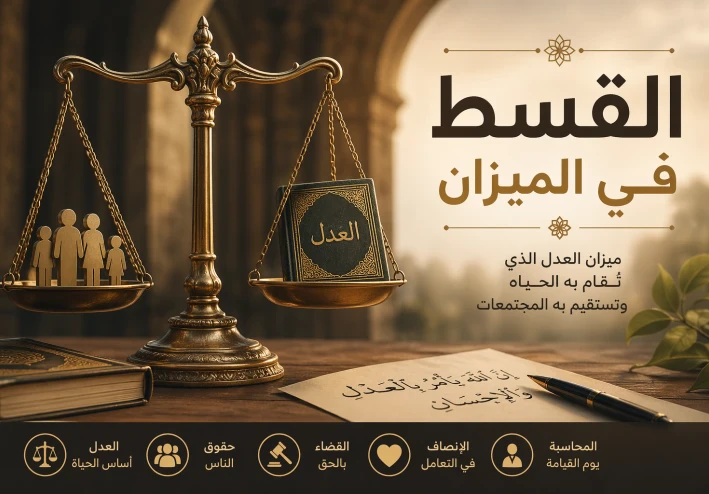 القسط في الميزان العدل