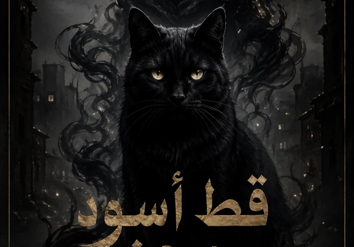 جنّ في جسد قط أسود