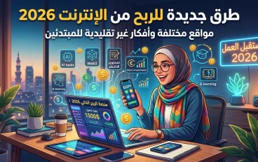 طرق جديدة للربح من الإنترنت 2026: مواقع مختلفة وأفكار غير تقليدية للمبتدئين