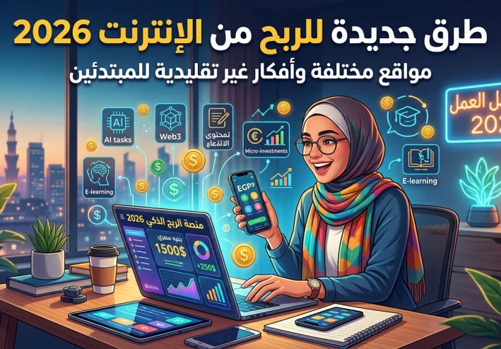 طرق جديدة للربح من الإنترنت مجانًا 2026: مواقع مختلفة وأفكار غير تقليدية للمبتدئين