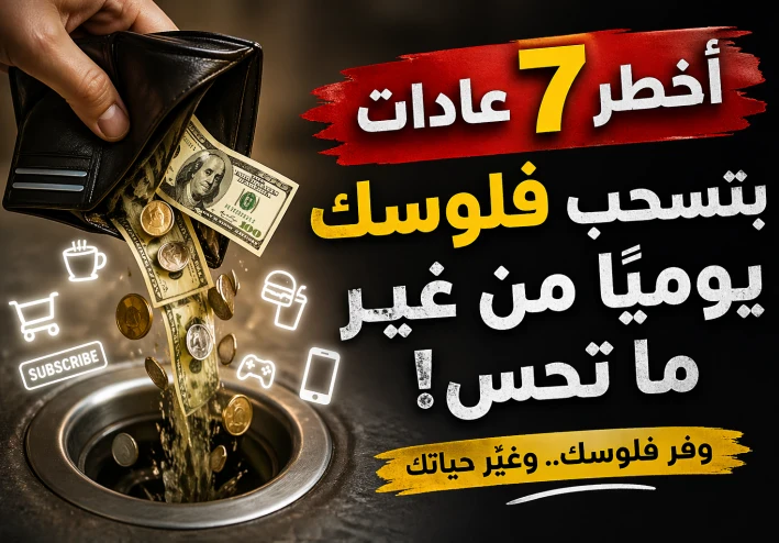 💸 أخطر 7 عادات بتسحب فلوسك يوميًا من غير ما تحس (رقم 3 صادم!)