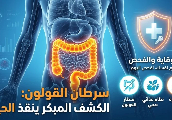 سرطان القولون: أعراض مبكرة لا يجب تجاهلها وأهم طرق الوقاية قبل فوات الأوان