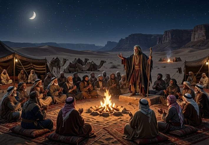 الشعر الجاهلي يمثل الصحراء ويمثل العرب