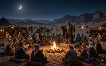 الشعر الجاهلي يمثل الصحراء ويمثل العرب 