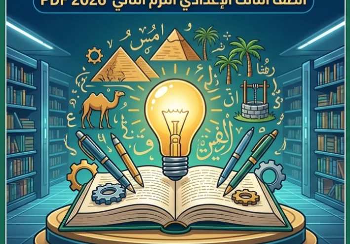 🔥 أقوى مراجعة نهائية عربي تالتة إعدادي ترم ثاني 2026 PDF | حمل الآن مراجعة شاملة + أهم الأسئلة المتوقعة
