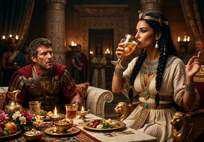 "رشفة الكبرياء: لؤلؤة كليوباترا"